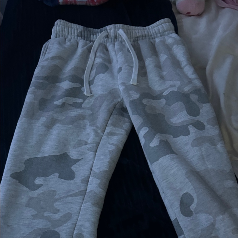 Gray Camouflage Women Joggers